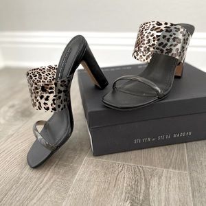 PRICE DROP!! Block heel mule sandals